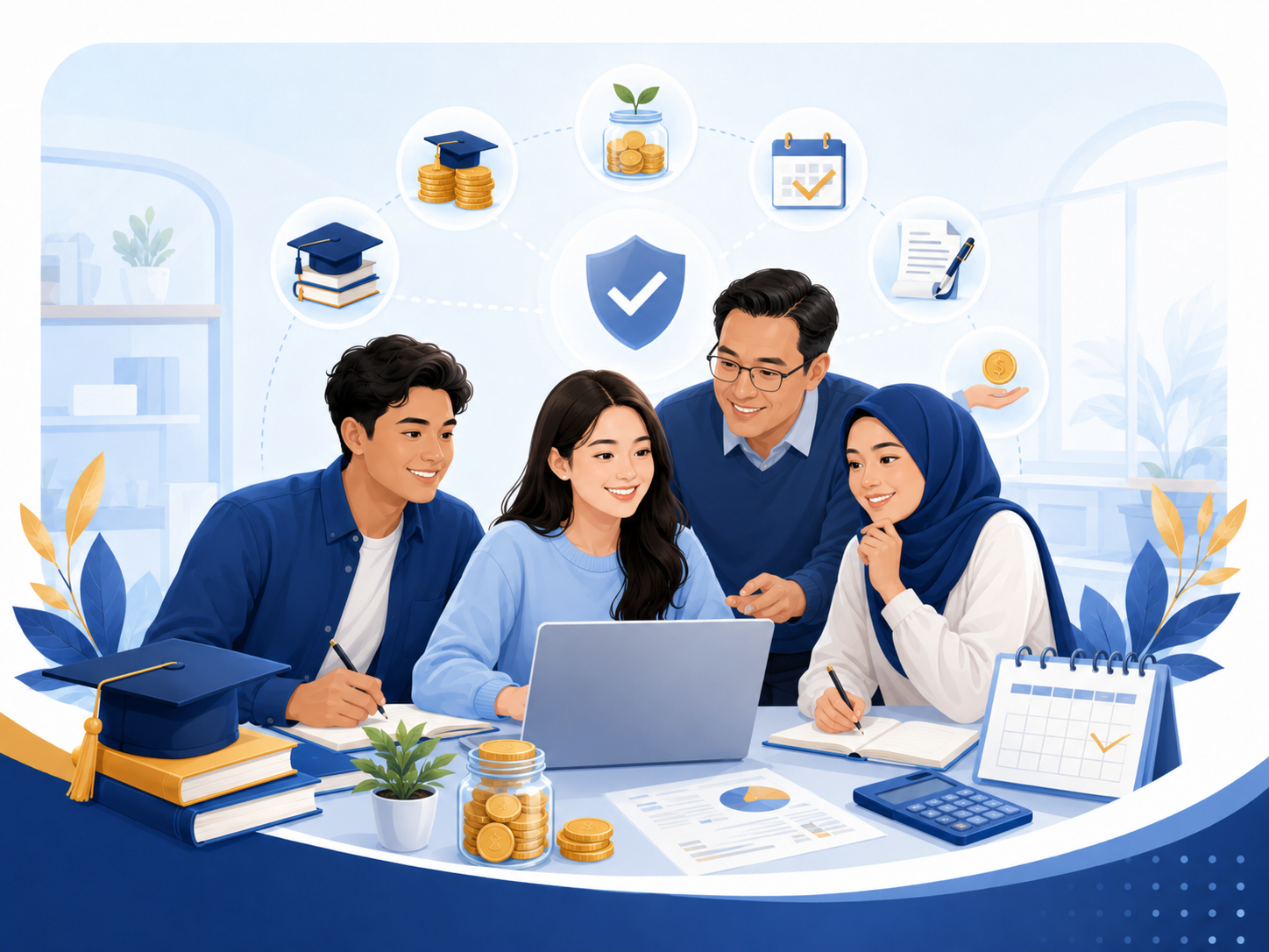 Bantuan pembiayaan pendidikan PTPTN MARA KWSP Pendidikan