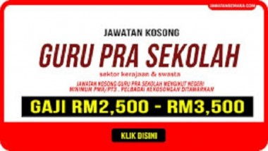 Jawatan Kosong Guru Pra Sekolah